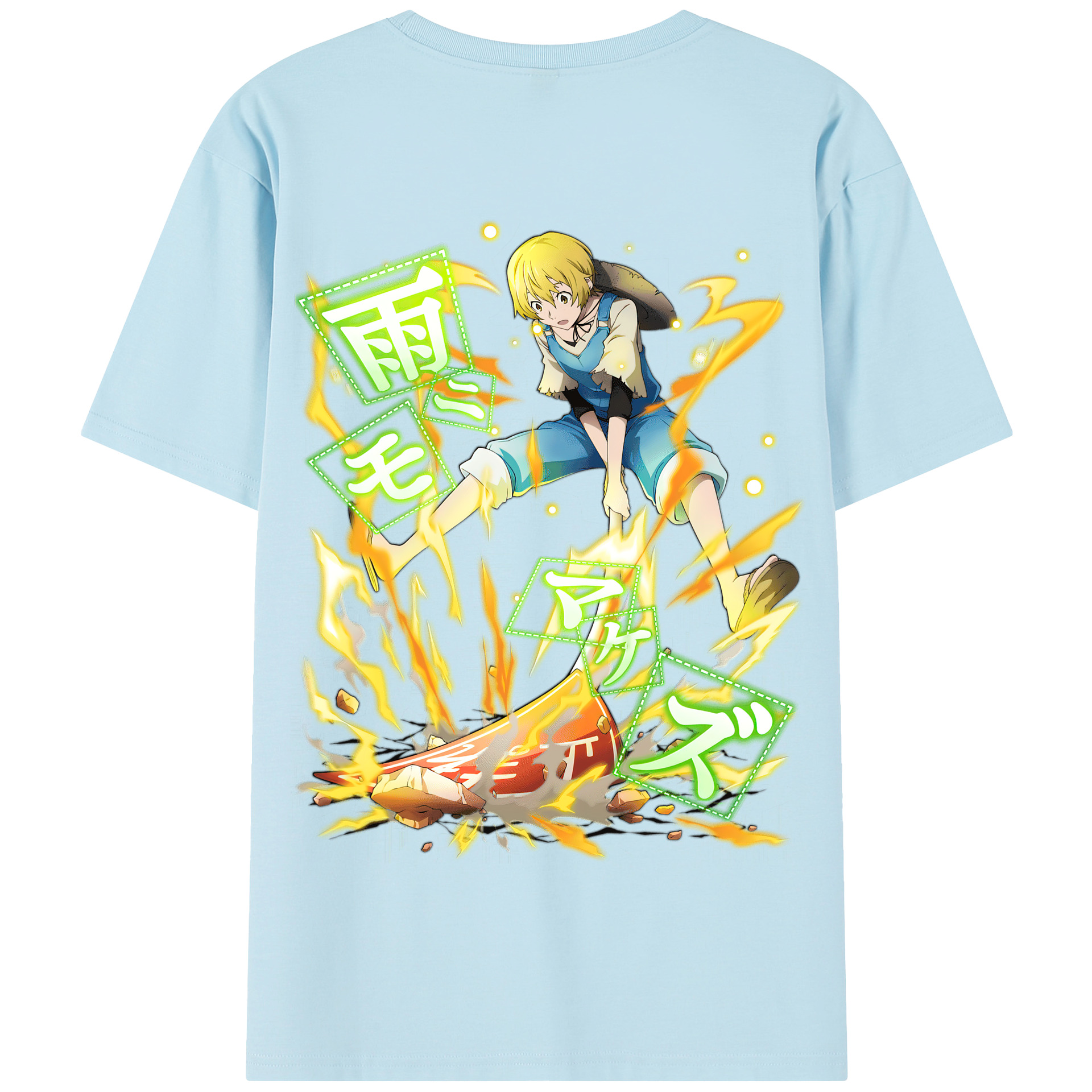 （画像用） 文豪ストレイドッグス Bungo Stray Dogs 綿100％半袖Tシャツ（背面プリント）